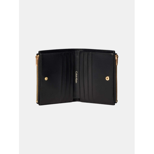 Product Calvin Klein Γυναικείο Μεσαίο Πορτοφόλι Coated Emblem Double-Zip Bifold Μαύρο base image