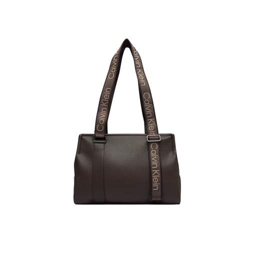 Product Calvin Klein Γυναικεία Μεγάλη Τσάντα Tote Webbing Adj Strap Καφέ base image