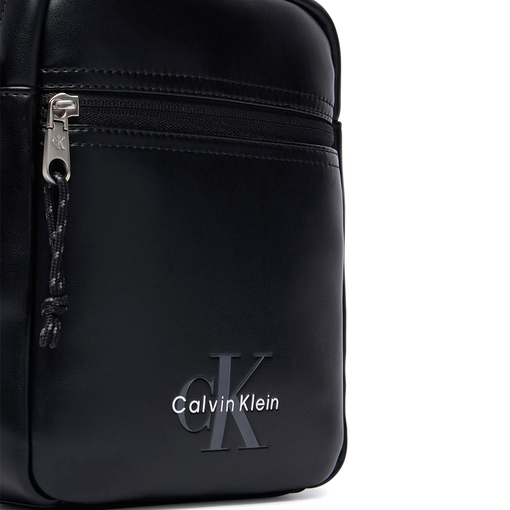Product Calvin Klein Ανδρικό Μικρό Τσαντάκι Ώμου / Χιαστί Bold Logo Webbing Reporter Μαύρο base image
