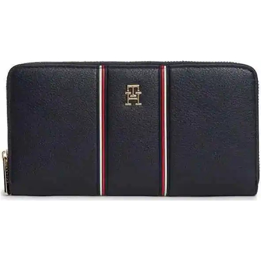 Product Tommy Hilfiger Women's Large Wallet TH Icon Lrg ZA Corp Dark Blue base image