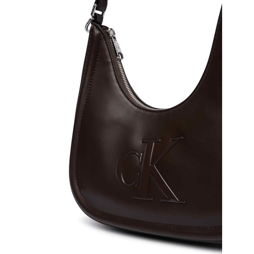 Product Calvin Klein Γυναικείο Μικρό Τσάντα Bold Ck Small Crescent Bag Καφέ base image
