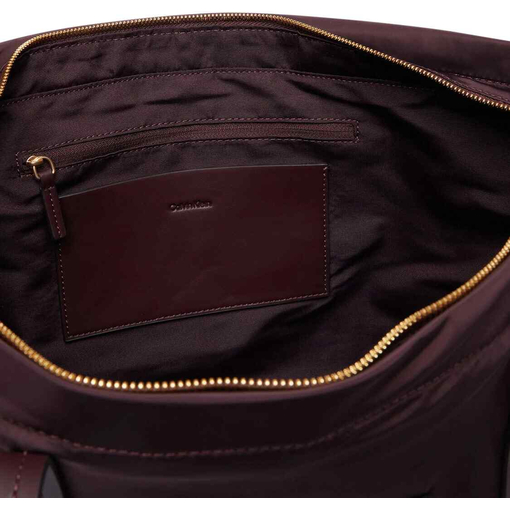 Product Calvin Klein Women's Medium Nylon Tote, Burgundy base image