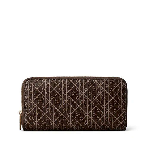 Product Calvin Klein Monogram Μεγάλο Γυναικείο Πορτοφόλι Καφέ base image