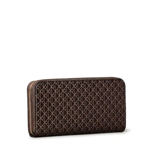 Product Calvin Klein Monogram Μεγάλο Γυναικείο Πορτοφόλι Καφέ base image