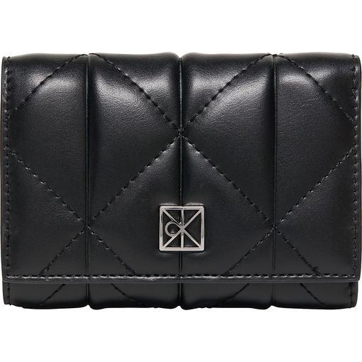 Product Calvin Klein Γυναικείο Μικρό Πορτοφόλι Quilted Flap Zip Around Μαύρο base image