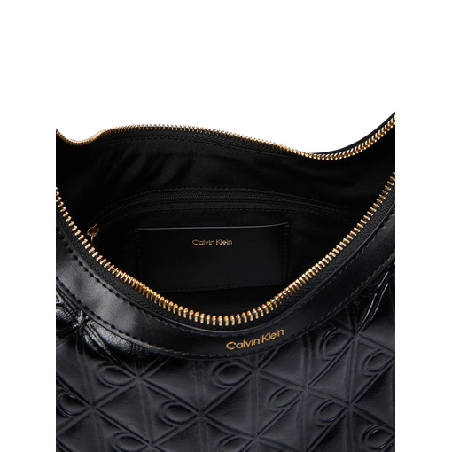 Product Calvin Klein Emblem Aop Debossed Shoulder Bag Μαύρο base image