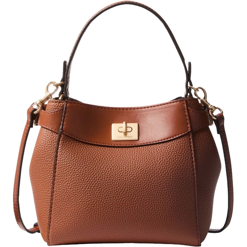 Product Calvin Klein Γυναικείο Μικρό Τσάντα Logo Turn Lock Crossbody Bag Καφέ base image