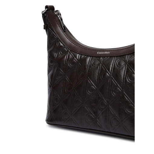 Product Calvin Klein Γυναικείο Μεσαίο Τσάντα Emblem Aop Debossed Shoulder Bag Καφέ base image