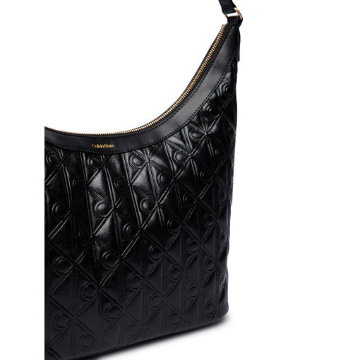 Product Calvin Klein Emblem Aop Debossed Medium Shoulder Bag Μαύρο base image