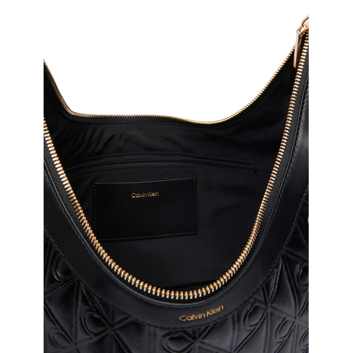 Product Calvin Klein Emblem Aop Debossed Medium Shoulder Bag Μαύρο base image