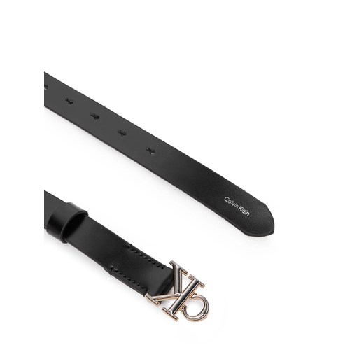 Product Calvin Klein Γυναικεία Λεπτή Ζώνη Round CK 2Color Buckle Smooth 25mm Μαύρη base image