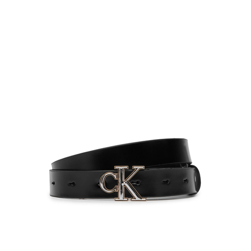 Product Calvin Klein Women's Slim Belt, Round CK 2Color Buckle Smooth, 25mm, Black base image