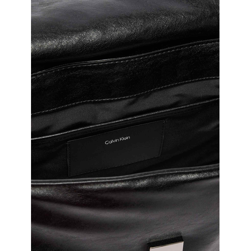 Product Calvin Klein Women's Medium Bag Emblem HW Padded Satchel Black base image