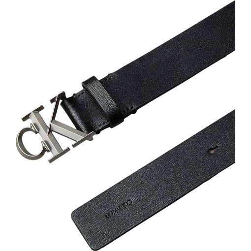 Product Calvin Klein Ανδρική Μεσαία Ζώνη Διπλής Όψης Faceted Buckle Μαύρο/Gunmetal 85cm base image