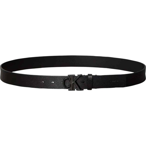 Product Calvin Klein Ανδρική Μεσαία Ζώνη Διπλής Όψης Faceted Buckle Μαύρο/Gunmetal 90cm base image