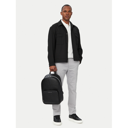 Product Tommy Hilfiger Men's Large Backpack, Th Central Dome, Black base image