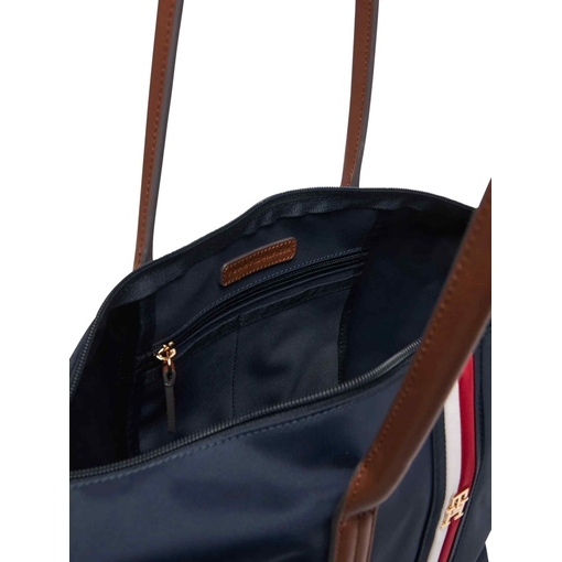 Product Tommy Hilfiger Women's Large Popette Tote Corp Tote Bag, Dark Blue base image