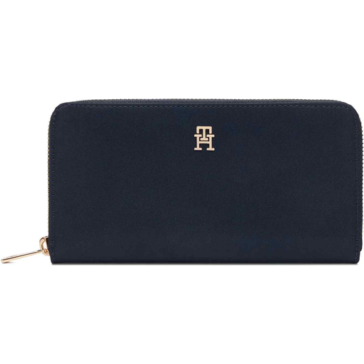 Product Tommy Hilfiger Women's Large Wallet TH Icon Large Zip-Around Nylon Dark Blue base image