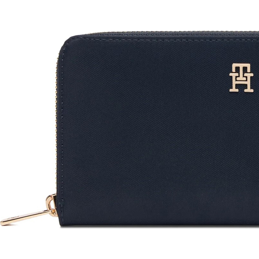 Product Tommy Hilfiger Women's Large Wallet TH Icon Large Zip-Around Nylon Dark Blue base image