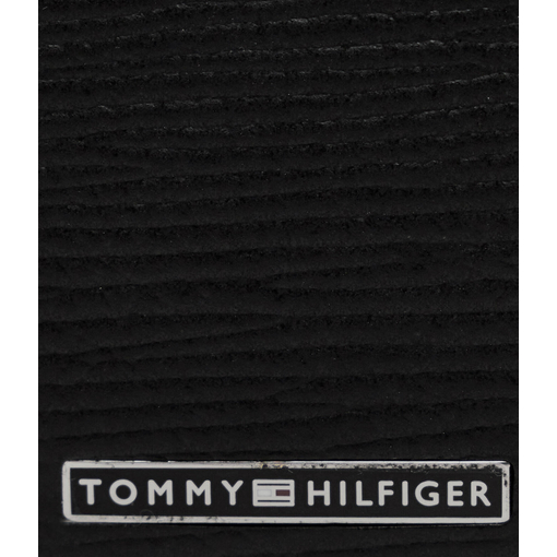 Product Tommy Hilfiger Men's Small TH Business Saffiano Zip CC & Coin Wallet, Black base image