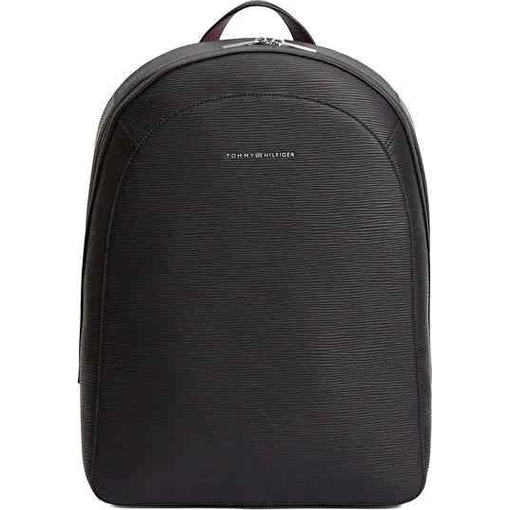 Product Tommy Hilfiger Men's Large Business Saffiano Dome Backpack, Black base image
