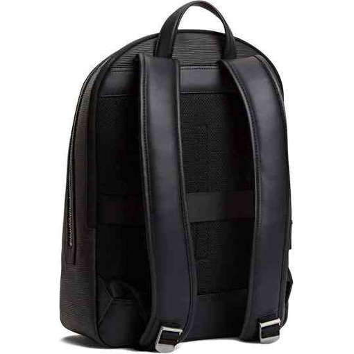 Product Tommy Hilfiger Men's Large Business Saffiano Dome Backpack, Black base image