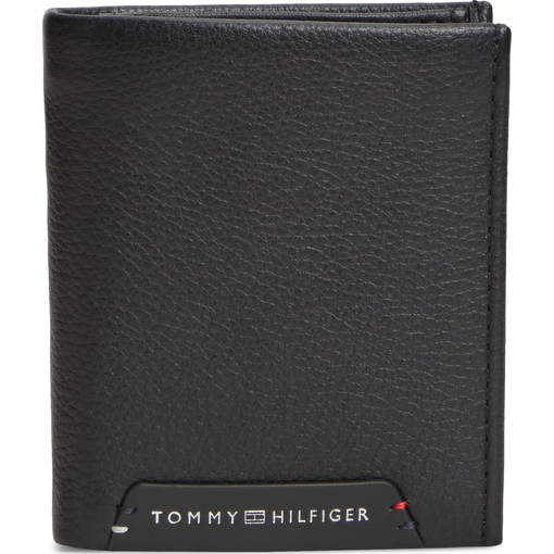 Product Tommy Hilfiger Men's Small Vertical Wallet, TH Corp, Black base image