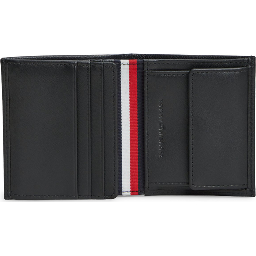 Product Tommy Hilfiger Men's Small Vertical Wallet, TH Corp, Black base image