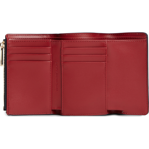 Product Tommy Hilfiger Women's Small TH Buckle Trifold Wallet, Dark Blue base image