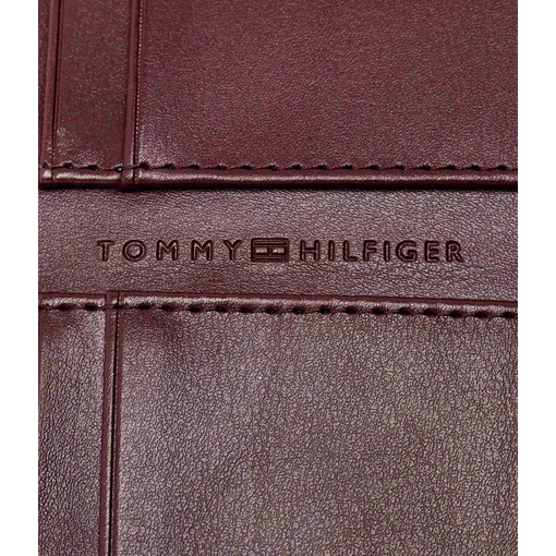 Product Tommy Hilfiger Women's Small TH Buckle Trifold Wallet, Red base image