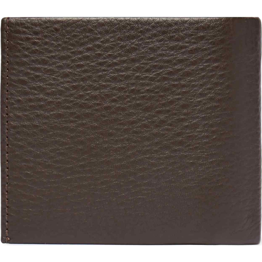 Product Tommy Hilfiger Men's Small Wallet TH Corp CC Flap and Coin, Dark Brown base image