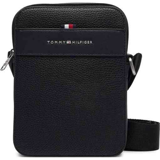 Product Tommy Hilfiger Men's Small TH Central Mini Reporter Bag, Black base image