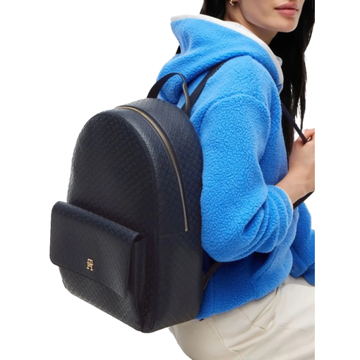 Product Tommy Hilfiger Women's Backpack TH Icon Backpack Monogram Dark Blue base image