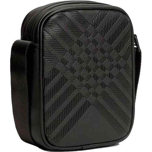 Product Tommy Hilfiger Men's Small TH Corp Texture Mini Reporter Bag, Black base image