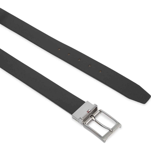 Product Tommy Hilfiger Ανδρική Μεσαία Ζώνη Διπλής Όψης Adan Rev 3.5 Pebble Μαύρο/Μπορντώ 95cm base image