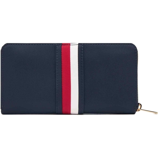 Product Tommy Hilfiger Women's Large Wallet TH Icon Large Zip-Around Nylon Corp Dark Blue base image