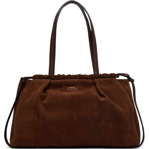 Product Tommy Hilfiger Women's Medium Soft Leather Hobo Suede Bag in Fondant Brown base image