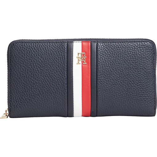 Product Tommy Hilfiger Women's Large Wallet TH Hilfiger Icon Continental Zip-Around Dark Blue base image