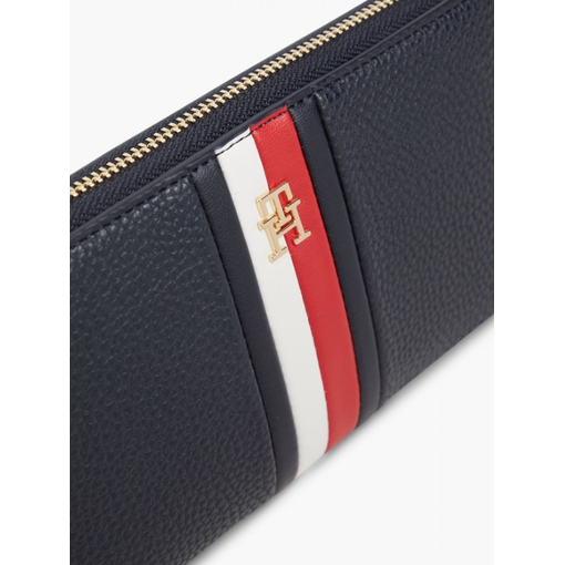 Product Tommy Hilfiger Women's Large Wallet TH Hilfiger Icon Continental Zip-Around Dark Blue base image