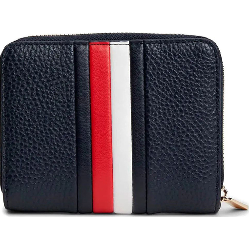 Product Tommy Hilfiger Women's Medium Wallet TH Icon Medium Zip-Around With Flap Corp Dark Blue base image
