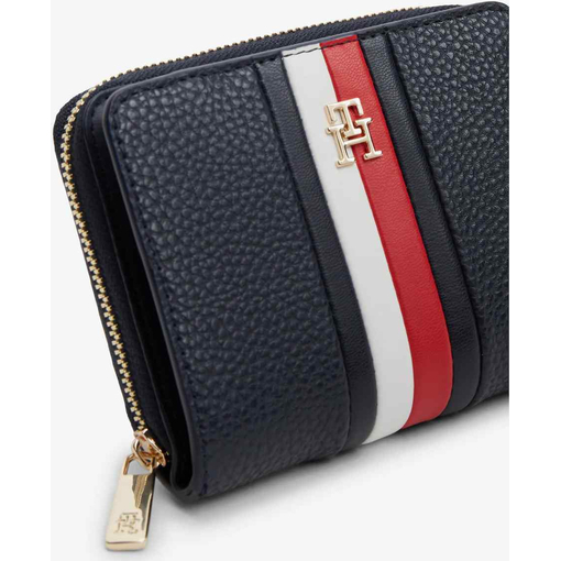 Product Tommy Hilfiger Women's Medium Wallet TH Icon Medium Zip-Around With Flap Corp Dark Blue base image