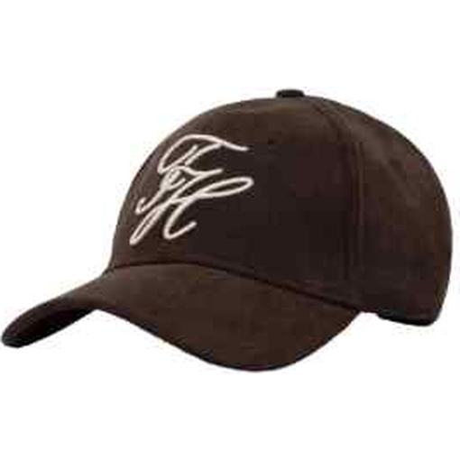 Product Tommy Hilfiger Women's Adjustable Jockey Cap, Corduroy, TH Embroidered Cord Cap, Brown base image