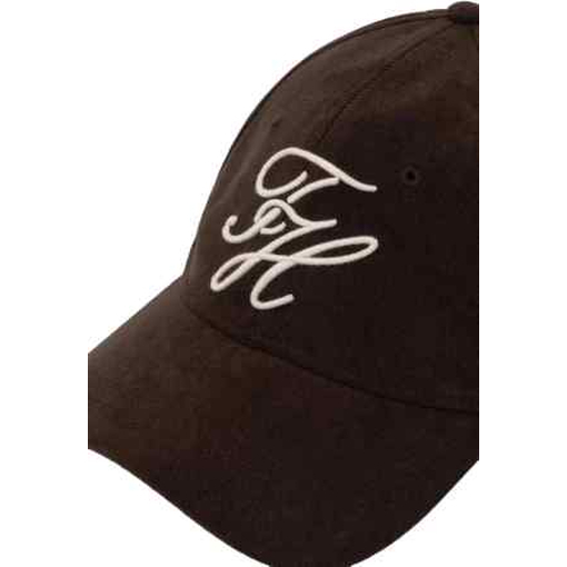 Product Tommy Hilfiger Women's Adjustable Jockey Cap, Corduroy, TH Embroidered Cord Cap, Brown base image