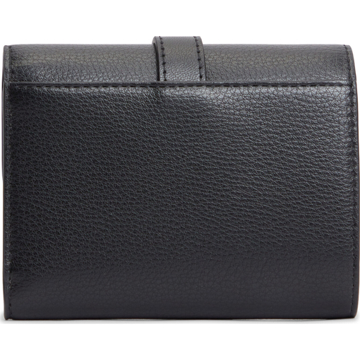 Product Tommy Hilfiger Women's Small TH Buckle Trifold Wallet, Black base image
