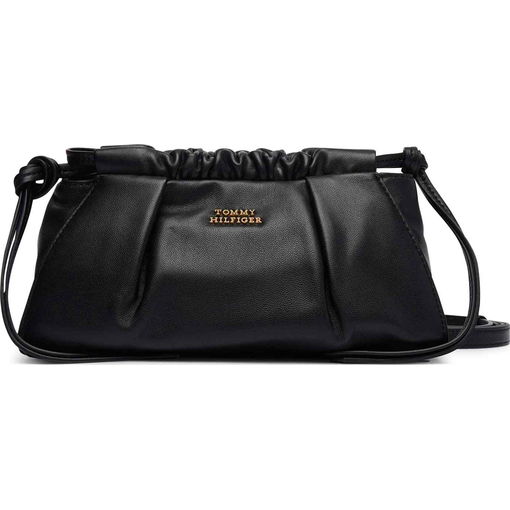 Product Tommy Hilfiger Women's Small Soft Leather Mini Crossover Bag in Black base image