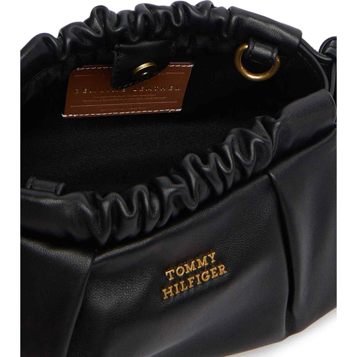 Product Tommy Hilfiger Women's Small Soft Leather Mini Crossover Bag in Black base image