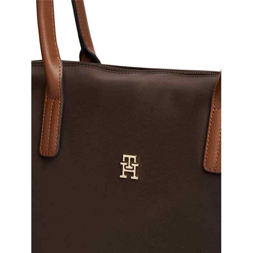 Product Tommy Hilfiger Women's Large Popette Tote in Fondant Brown base image