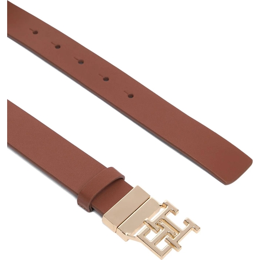 Product Tommy Hilfiger Γυναικεία Μεσαία Ζώνη Διπλής Όψης TH Logo 3.0 Mono Rev Καφέ/Μαύρο 80cm base image
