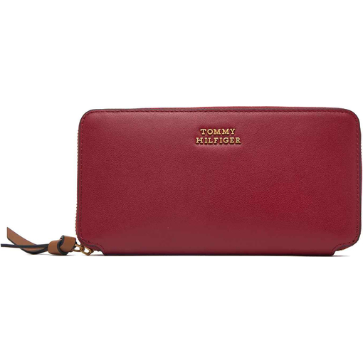 Product Tommy Hilfiger Women's Large Wallet TH Leather Lrg Za Wallet Red base image