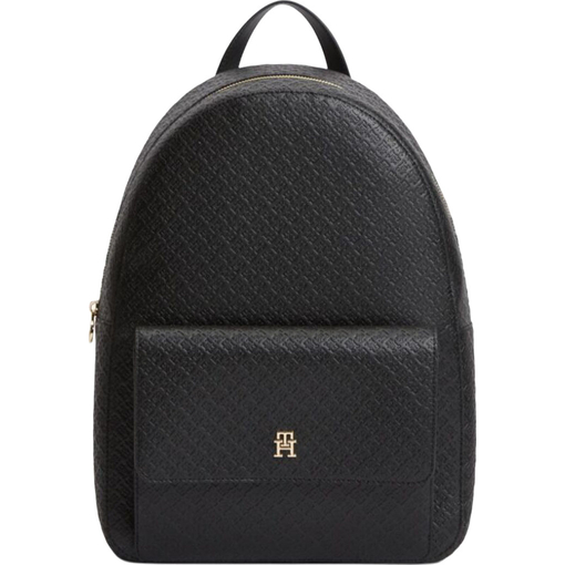Product Tommy Hilfiger Women's Medium TH Icon Backpack, Mono, Black base image